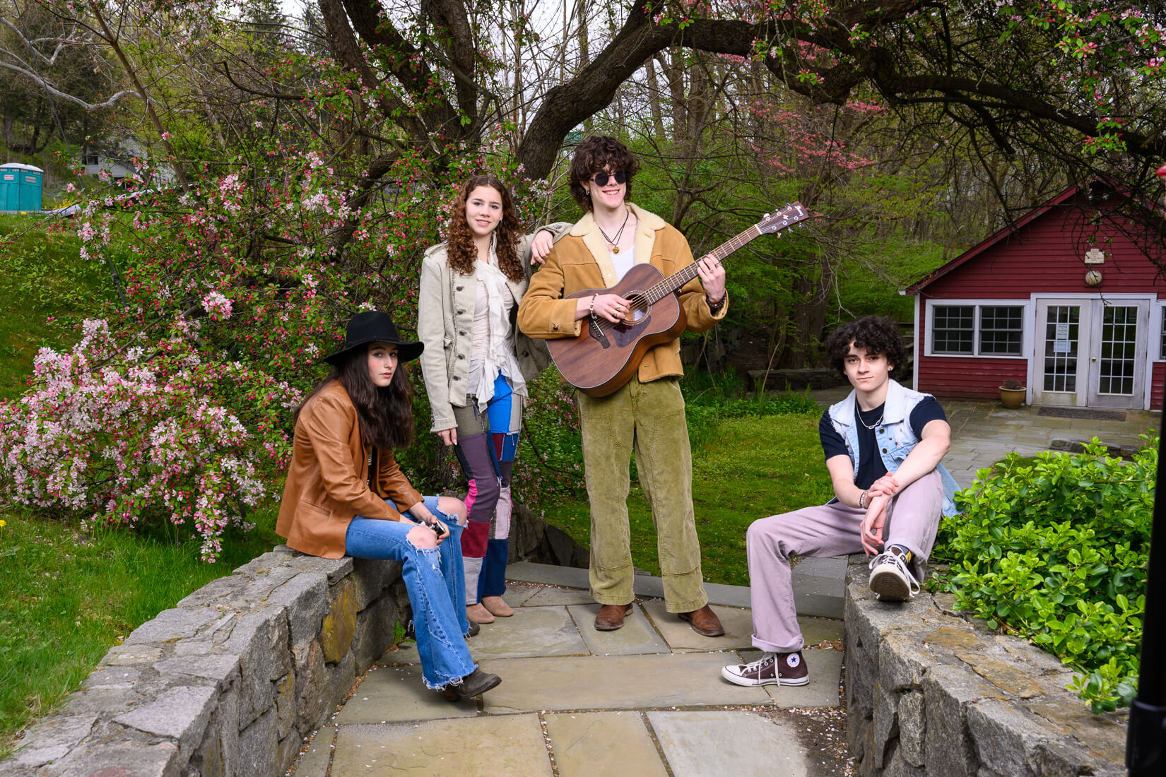 DaisyJones themed creator team tribe photo shoot in Brookfield, CT