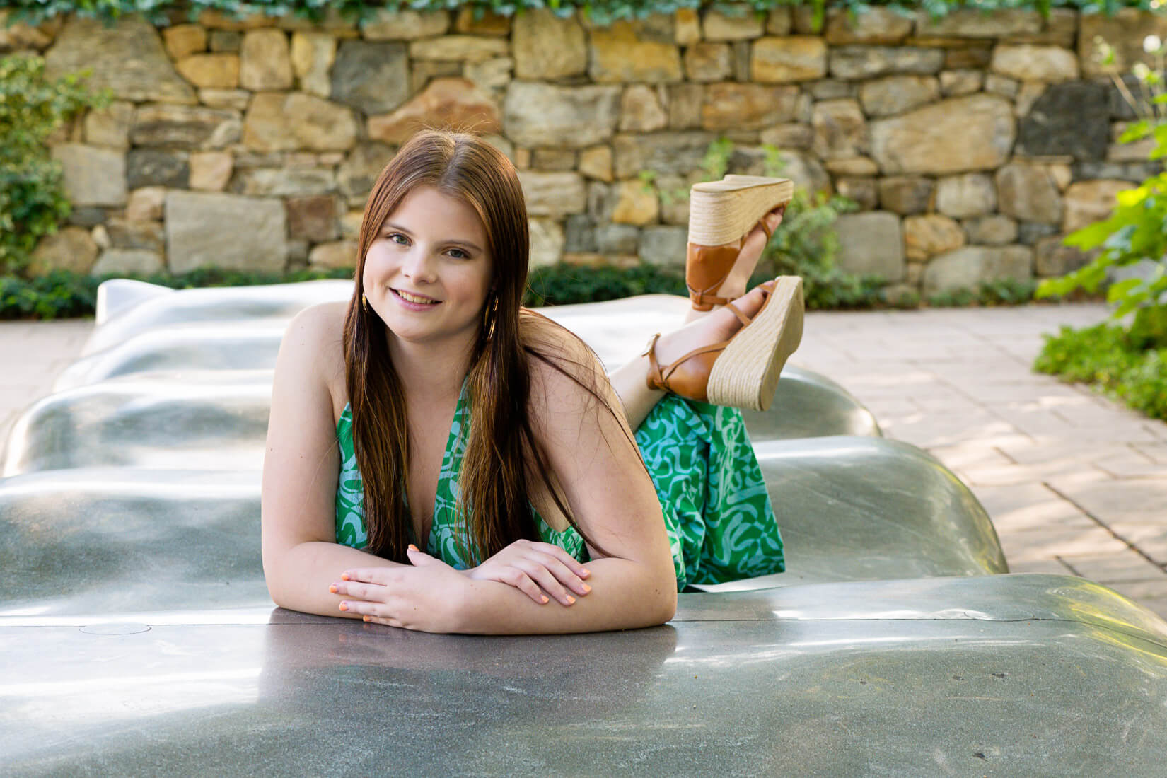 senior portraits CT of Katie with a modern vibe