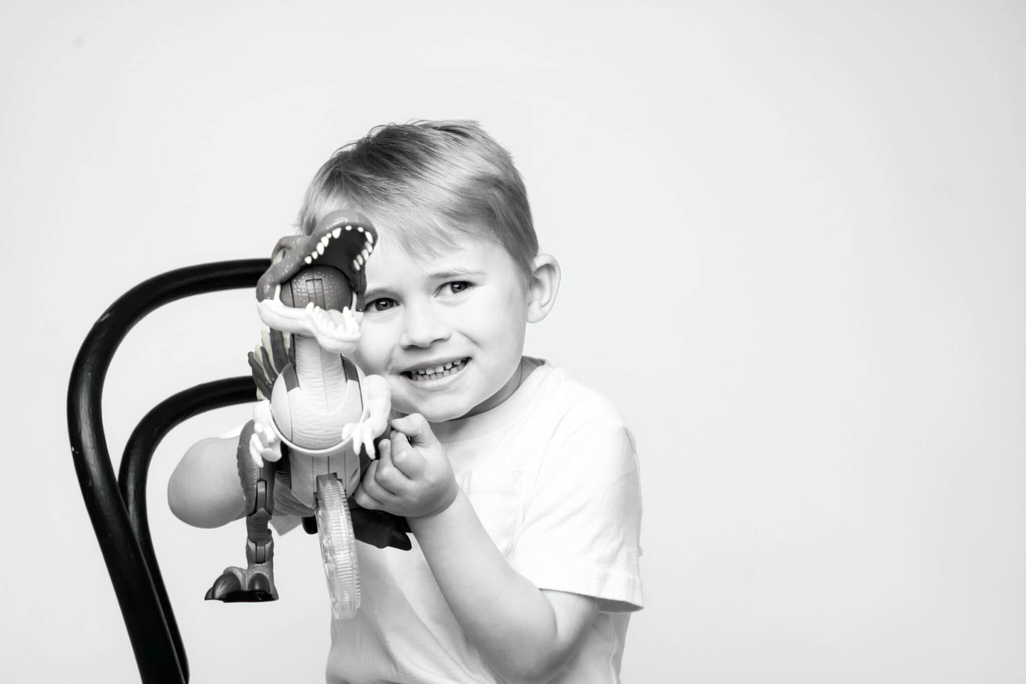 Black and white childrens studio photography in New Milford CT