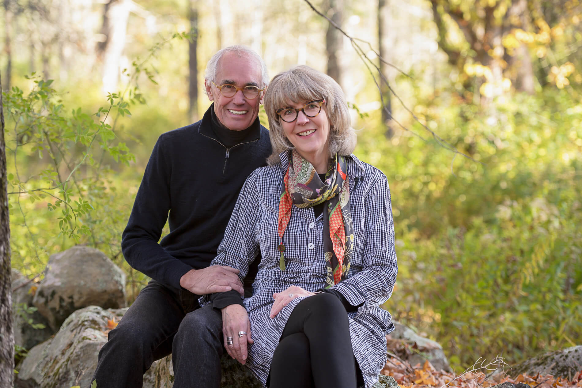 Portrait of couple outdoors in Cornwall CT