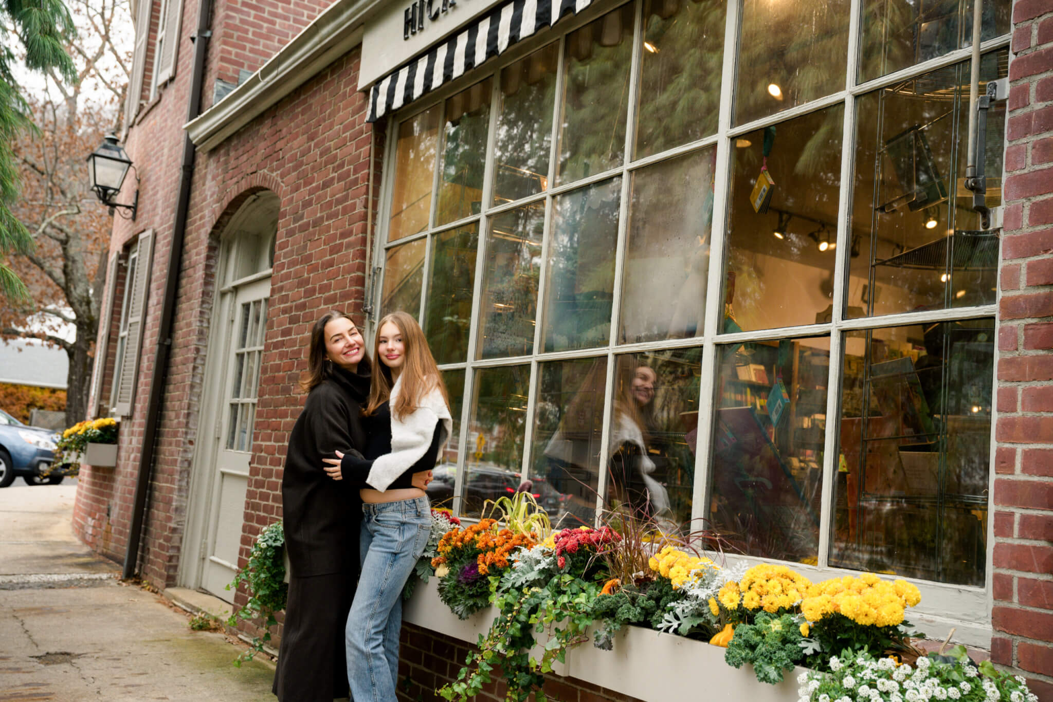 Gilmore Girls inspired photoshoot with a mother and daughter in washington CT