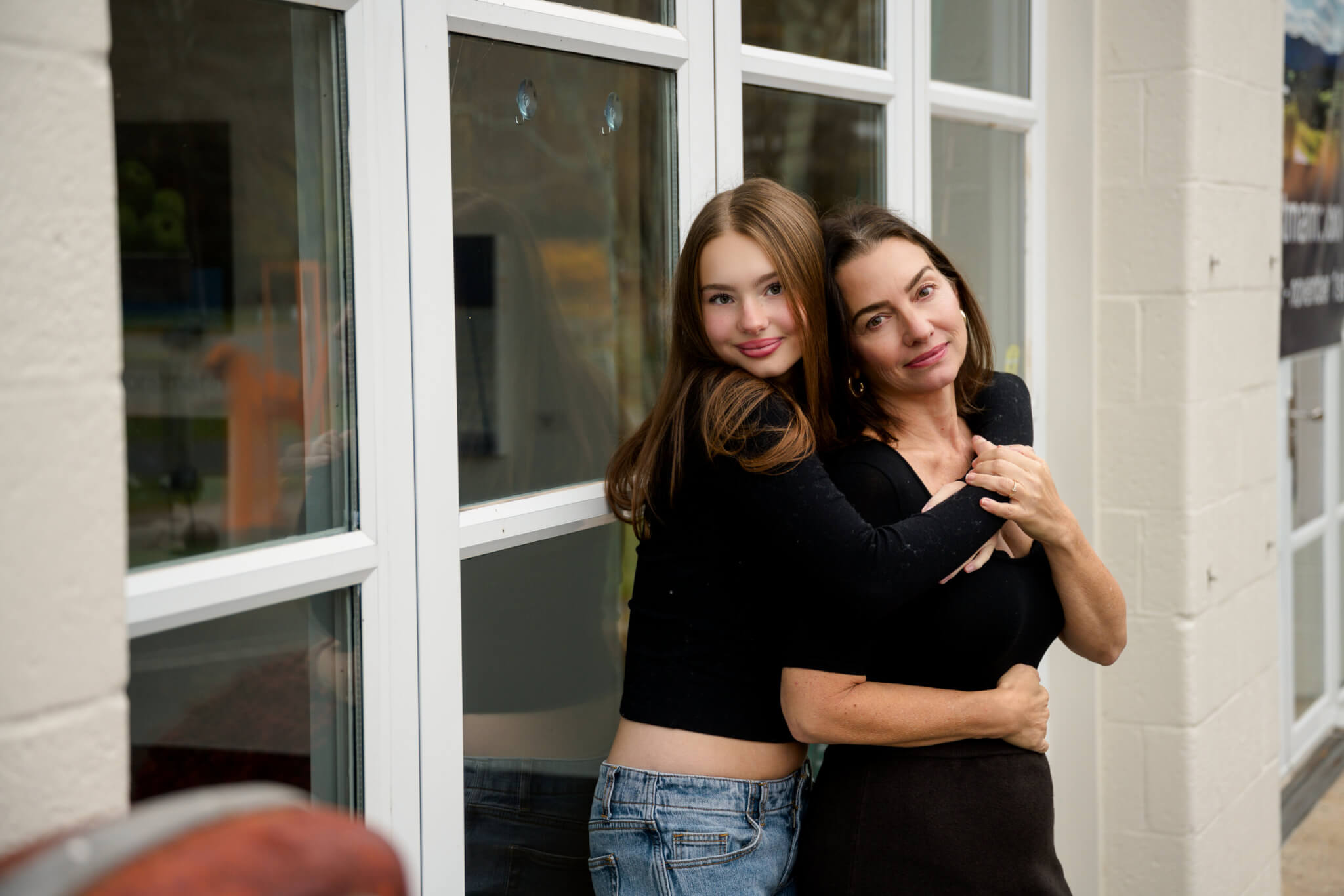 Gilmore Girls inspired photoshoot with a mother and daughter in washington CT