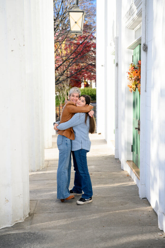 Gilmore Girls inspired photoshoot with Mother and daughter in New Milford CT