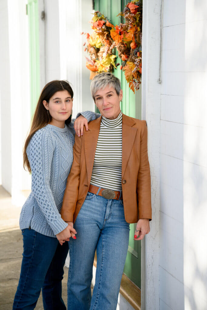 Gilmore Girls inspired photoshoot with Mother and daughter in New Milford CT