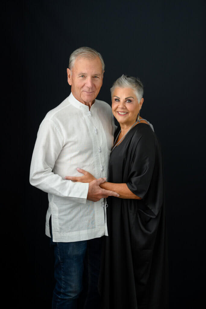 Portrait of a couple in the studio celebrating the legacy of love with Planet Photo