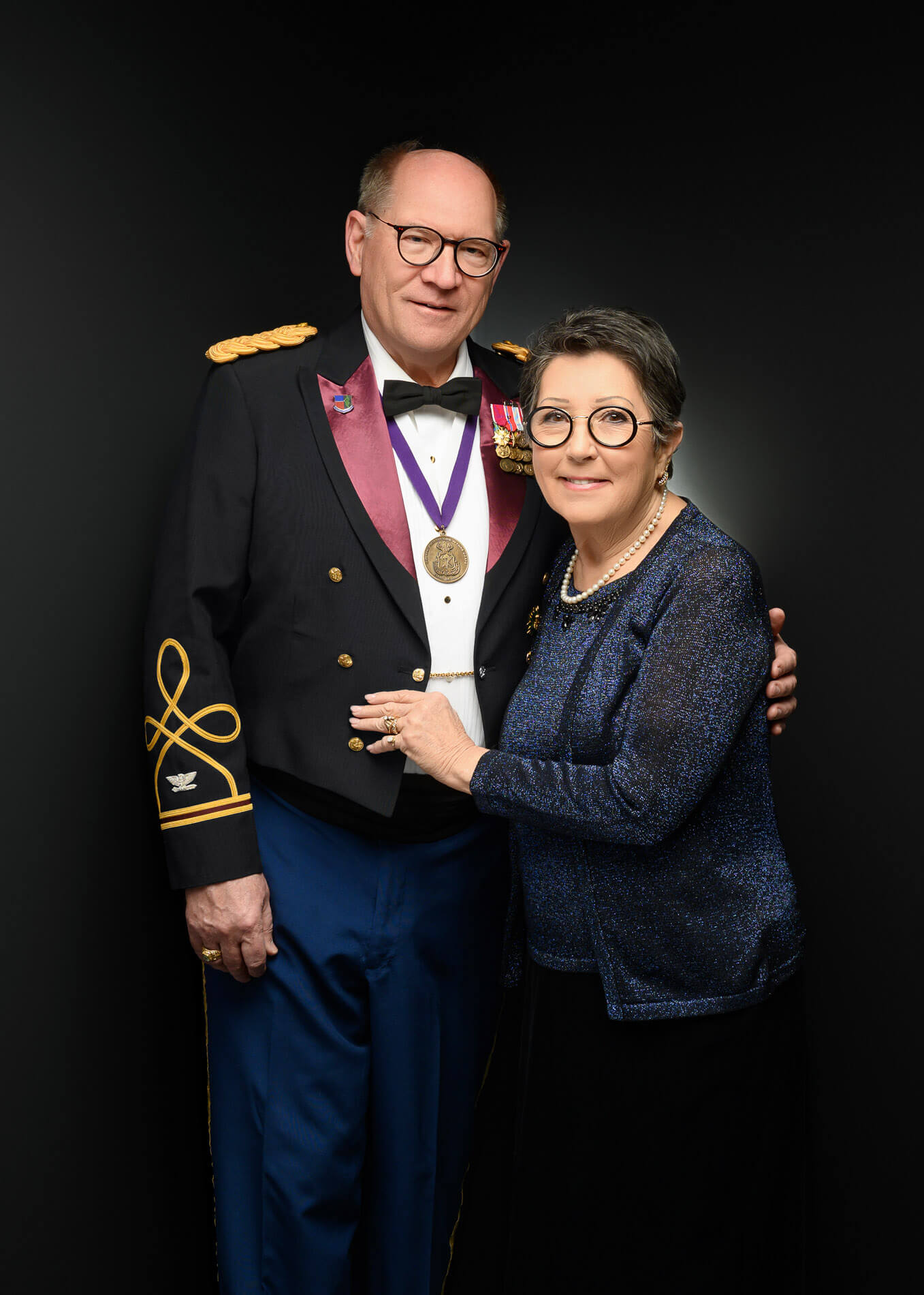 Carol-160-untitled-Social Couple studio portrait military uniform