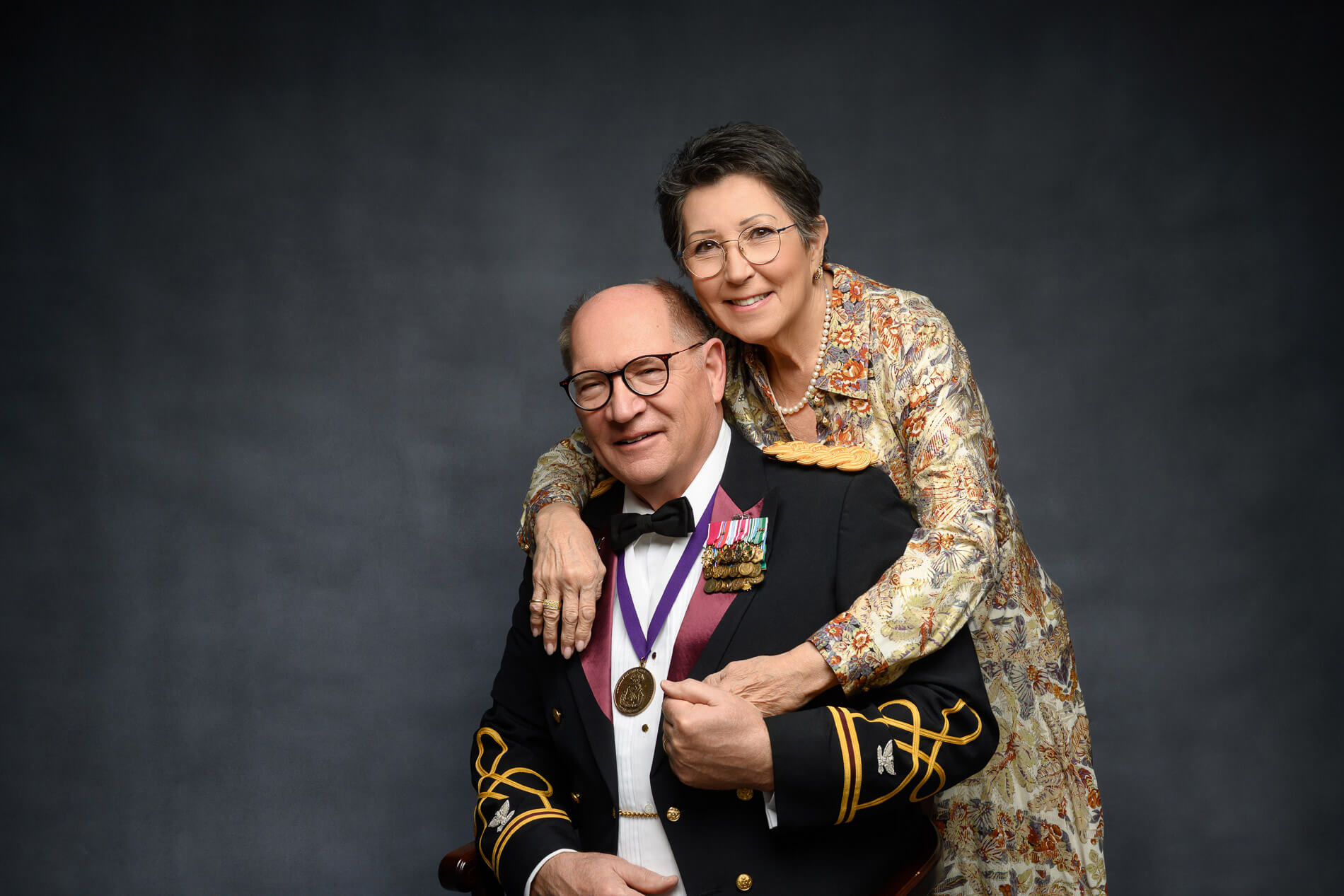 Carol-180-untitled-Social Couple studio portrait military uniform